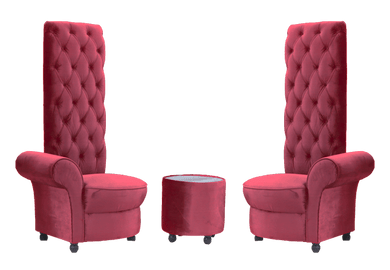 High Back Chairs Red